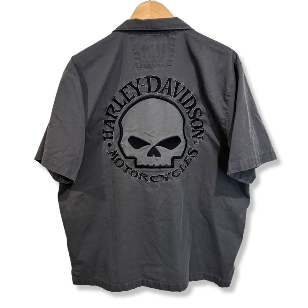 Harley-Davidson Embroidered Button Up Shirt